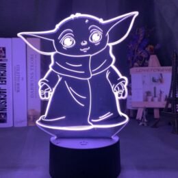 Yoda Edge Acrylic 3D Light Lamp