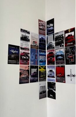 24 Pieces Random Car Posters