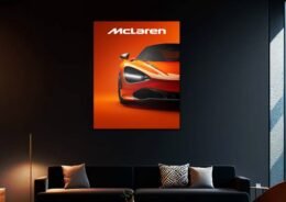 McLaren 720s Light-Up Car Wall Art