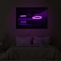 Porsche 718 Spyder RS LED Light-Up Car Wall Art