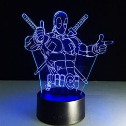 DeadPool Edge Acrylic 3D Light Lamp