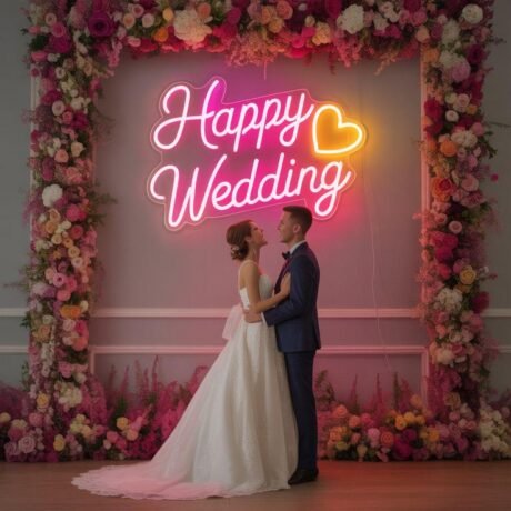 Custom Wedding Name LED Neon Sign _ Personalized Wedding Name Neon Sign Decor _ Bridal Reception LED Neon Light