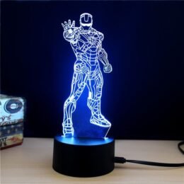 Marvel Iron-Man Edge Acrylic 3D Light Lamp