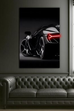 Lamborghini Revuelto LED Light-Up Car Wall Art