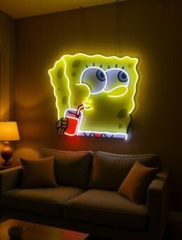 Spongebob UV Neon Sign
