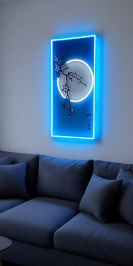 Japanese Cherry Blossom UV Neon Sign