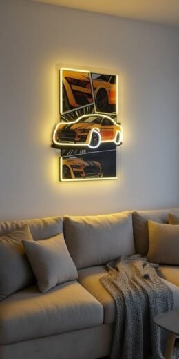 Mustang UV Neon Sign
