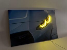 BMW M3 LED Light-Up Car Wall Art
